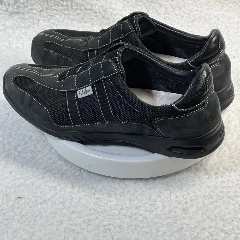Cole Haan Sneakers Womens Size 7B Black Nike Air Soles Slip On Comfort Shoes